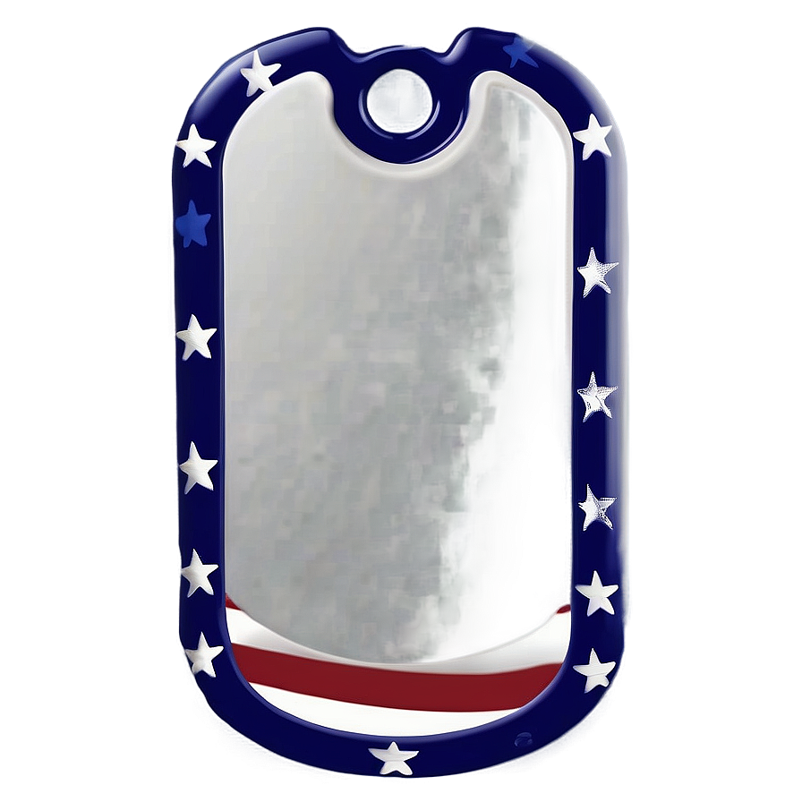Patriotic Dog Tag Png 06122024 PNG