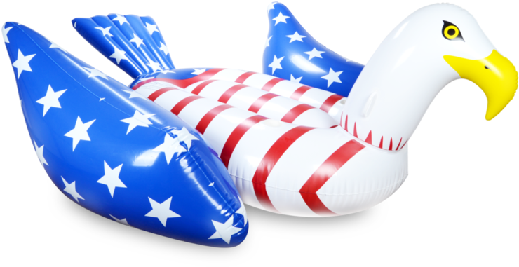 Patriotic Eagle Pool Float PNG