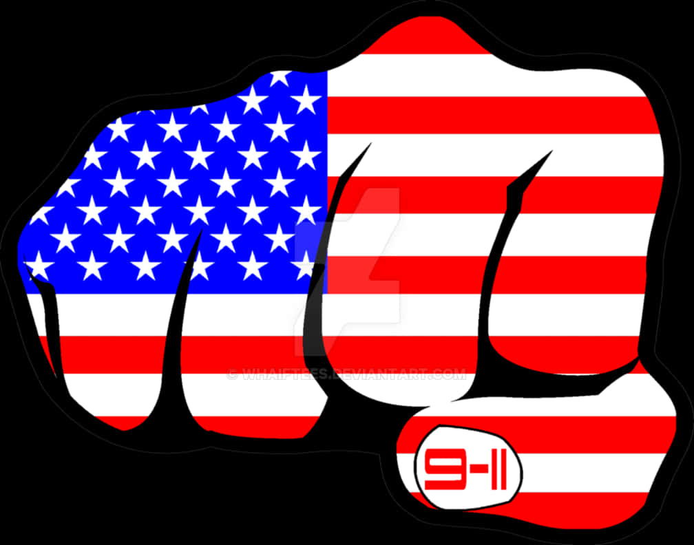 Patriotic Fist U S A Flag911 Remembrance PNG