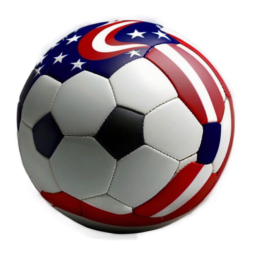 Patriotic Football Ball Png 04292024 PNG