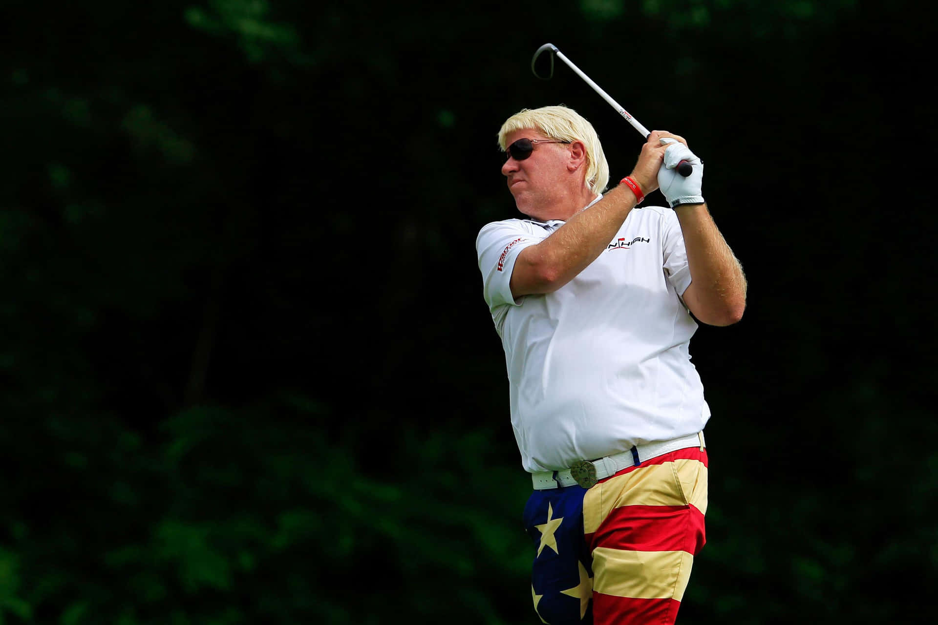 Patriottische Golfer Grappige Outfit Achtergrond