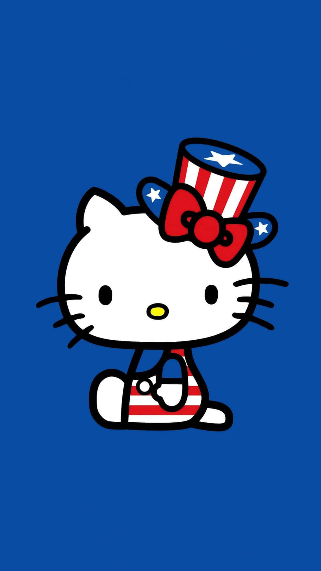 Patriotic Hello Kitty Celebration Wallpaper