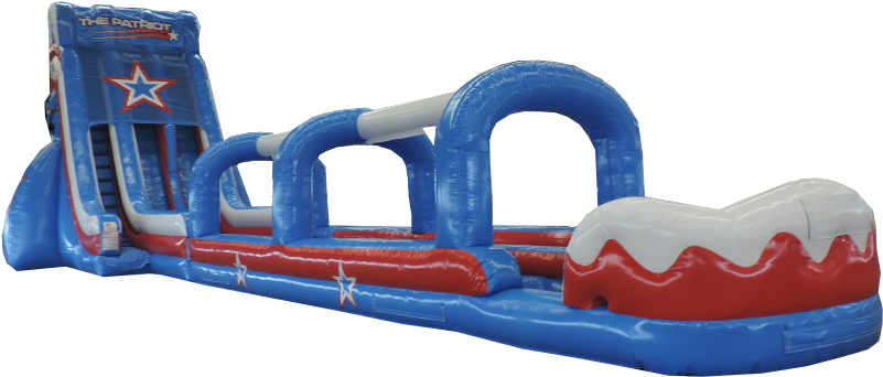 Patriotic Inflatable Water Slide PNG
