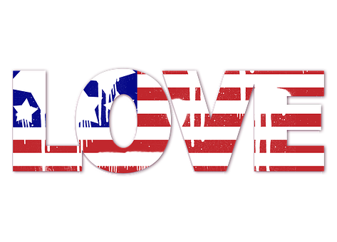 Patriotic Love Graphic PNG