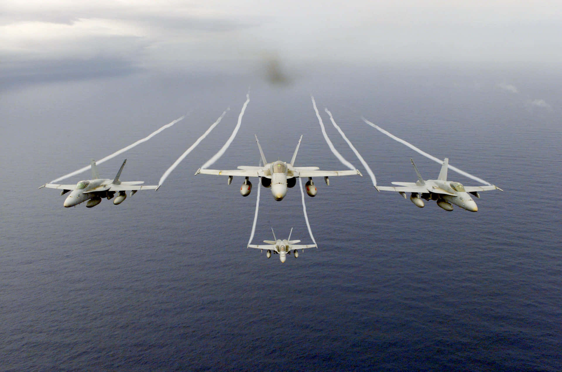 Patriotisk militær for McDonnell Douglas F A 18 Hornet. Wallpaper