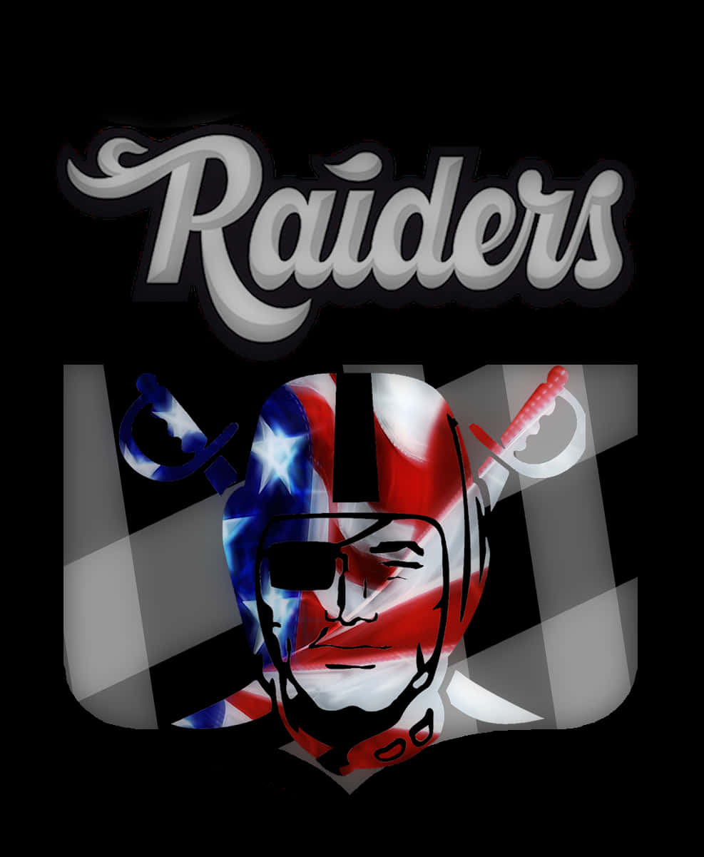 Patriotic Raiders Logo Design PNG