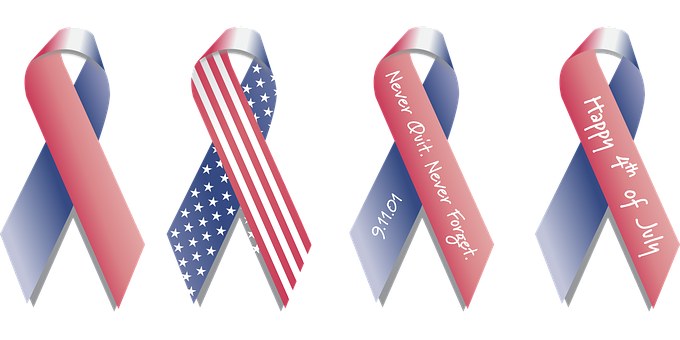 Patriotic Ribbon Collection PNG