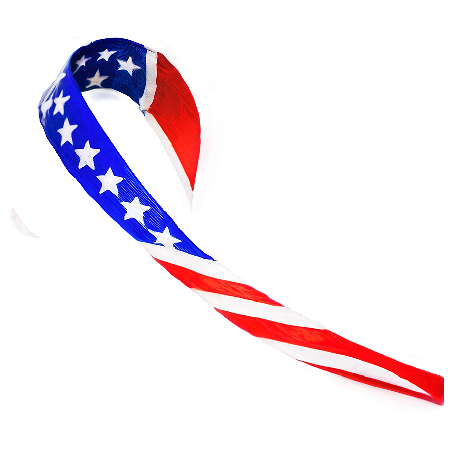 Patriotic Ribbon Flag Png Upx76 PNG