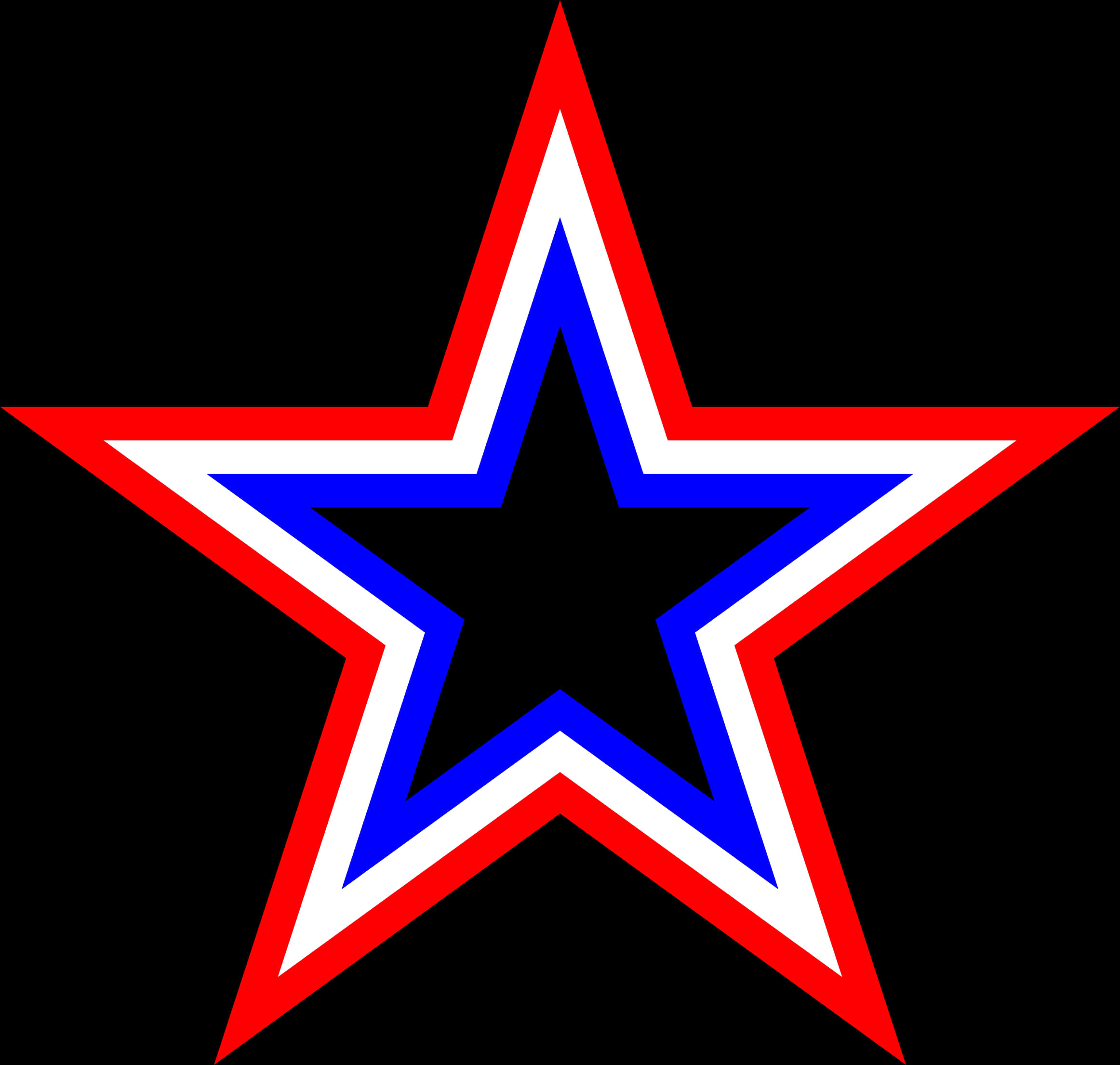 Patriotic Star Logo PNG