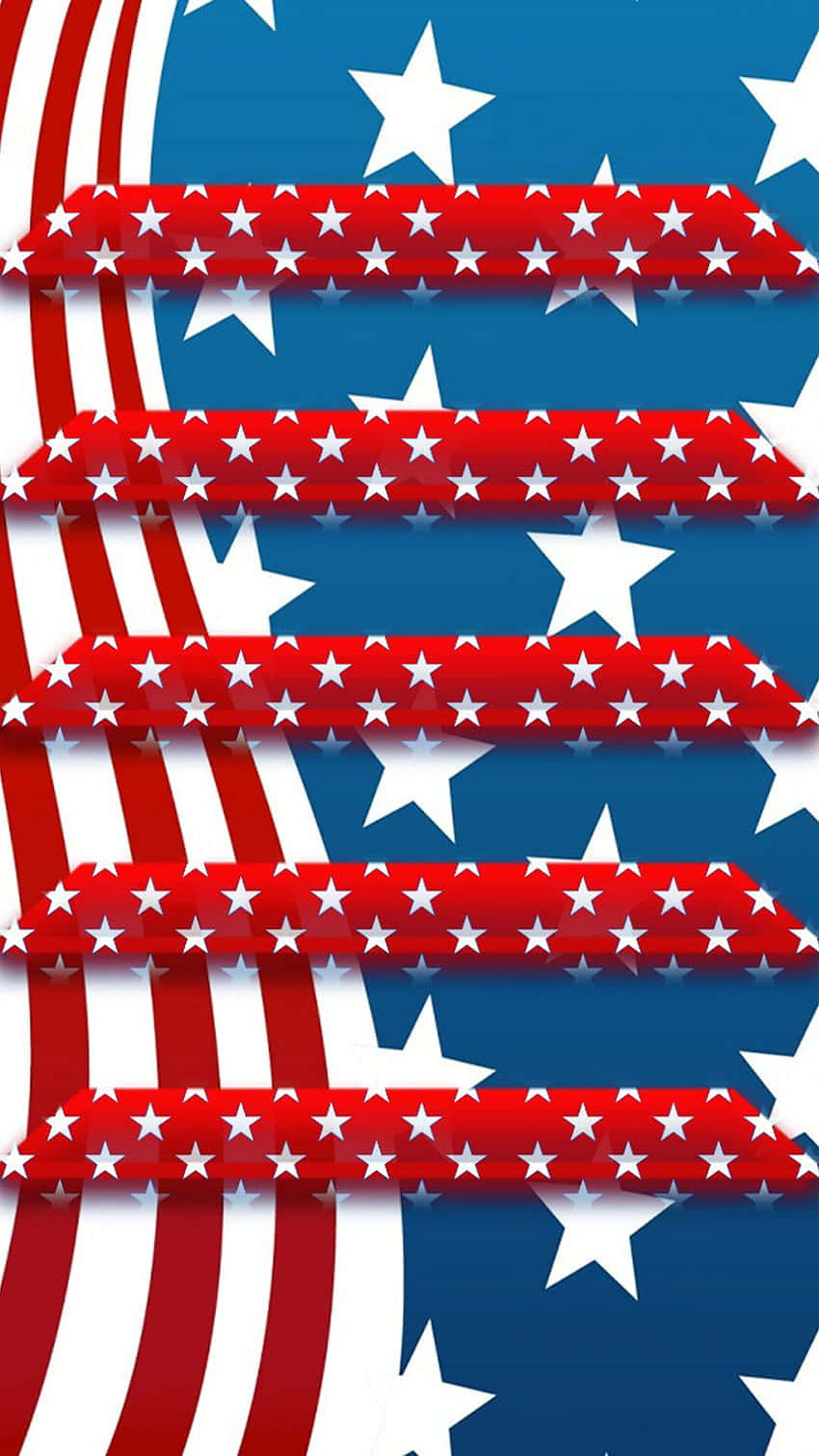 Patriotic Starsand Stripes Background Wallpaper