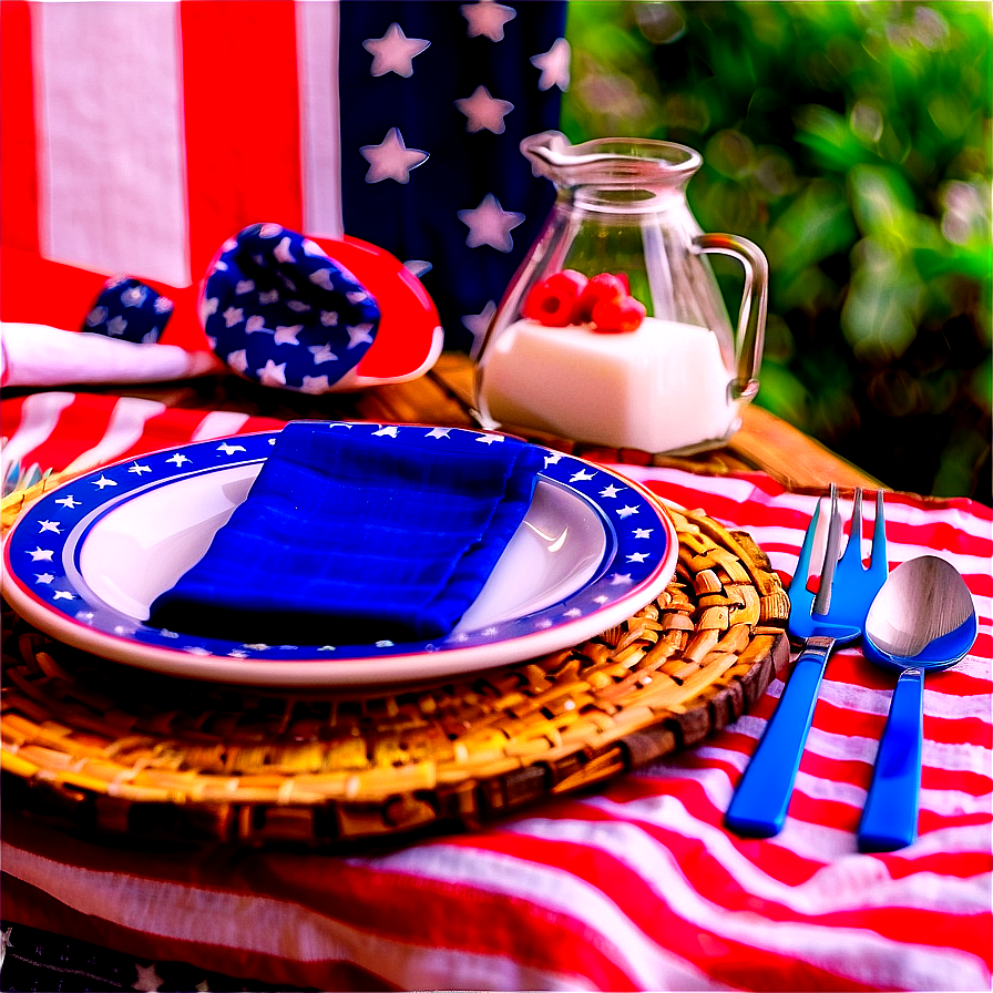 Patriotic Table Setting Png 25 PNG