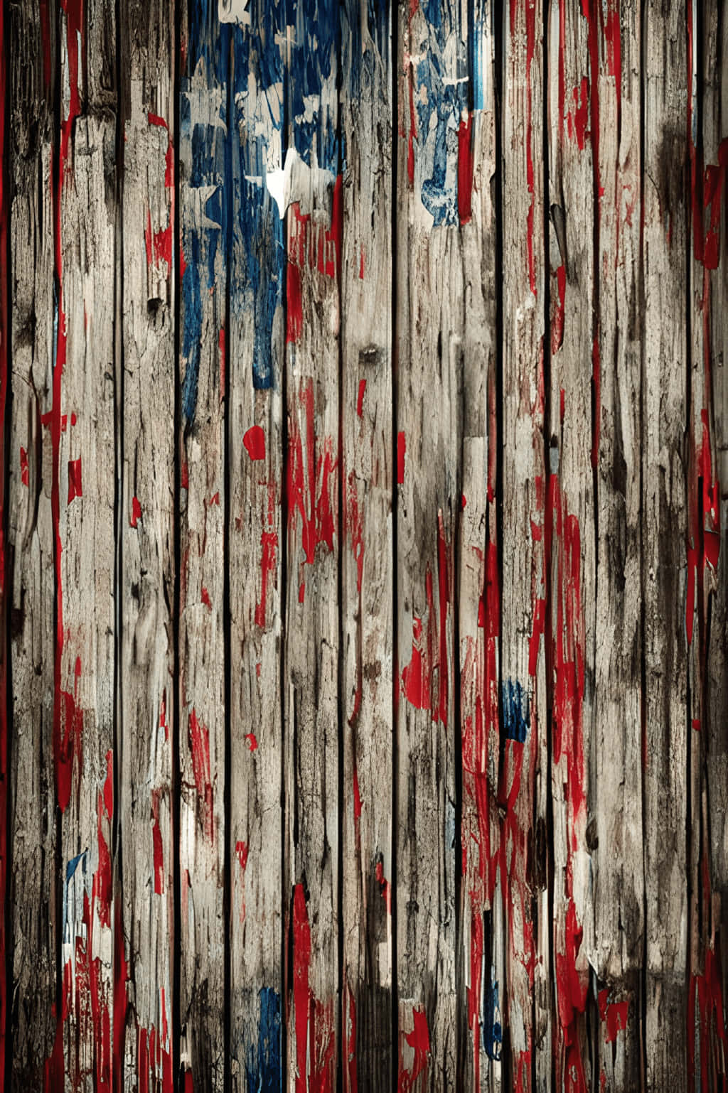 Patriotic Wooden Texture Wallpaper