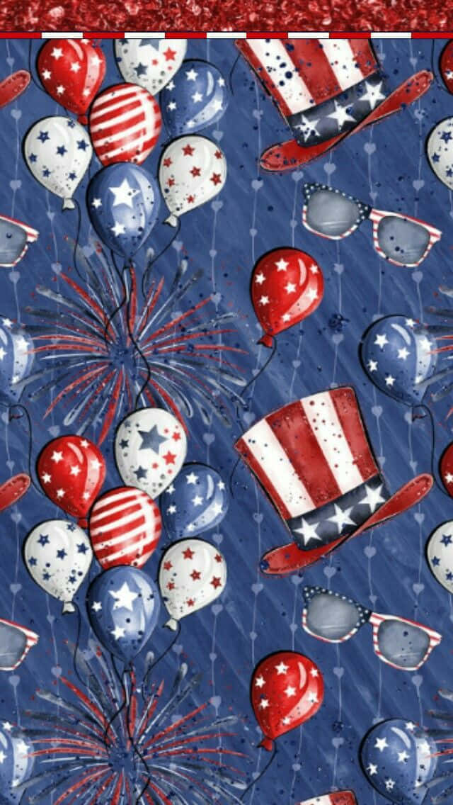 Patriotic4th July Festive Pattern Wallpaper