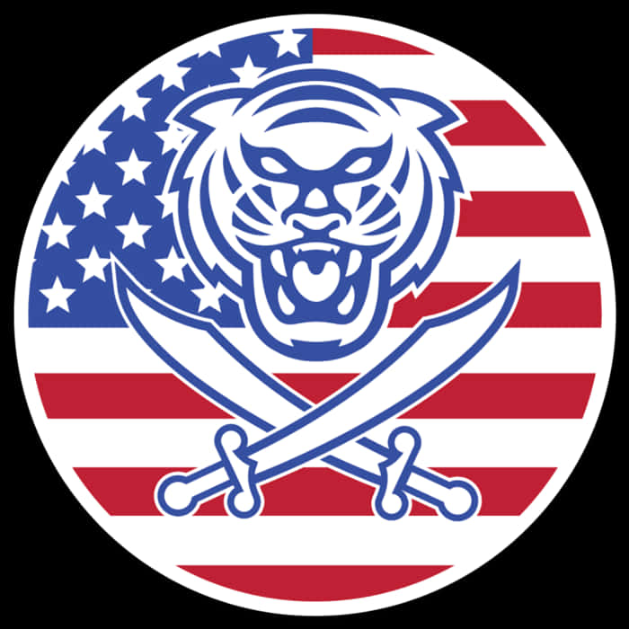 Patriotic_ Bengals_ Logo_with_ Swords PNG