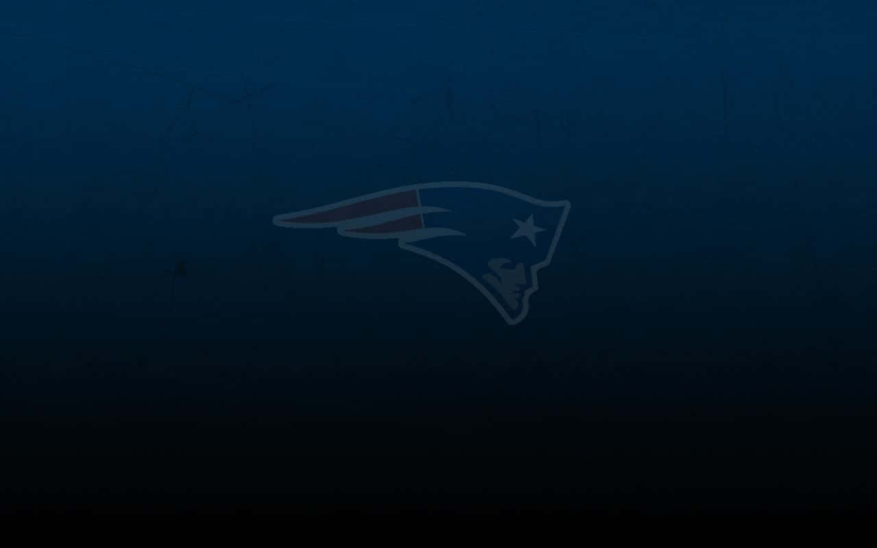 Patriots Team Logo on a Red and Blue Stadium Background