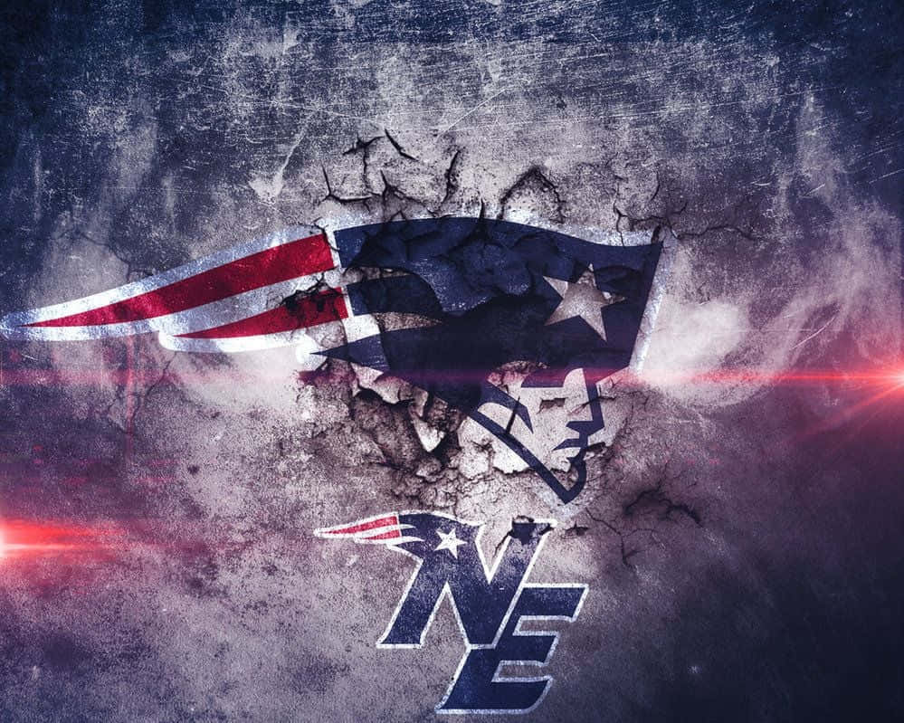 New England Patriots logo on stadium field