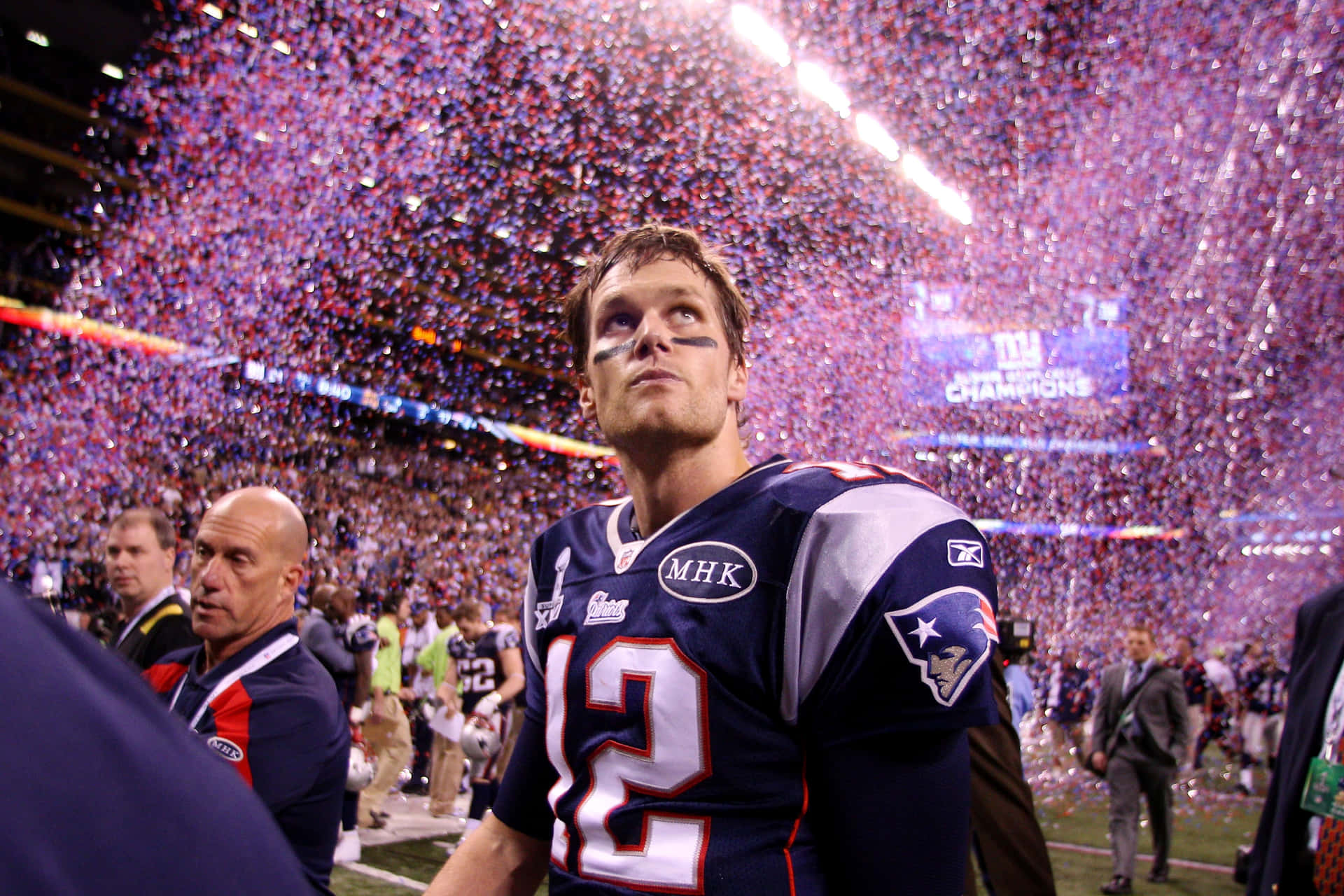 Celebrate the greatness of the New England Patriots with this special desktop wallpaper Wallpaper