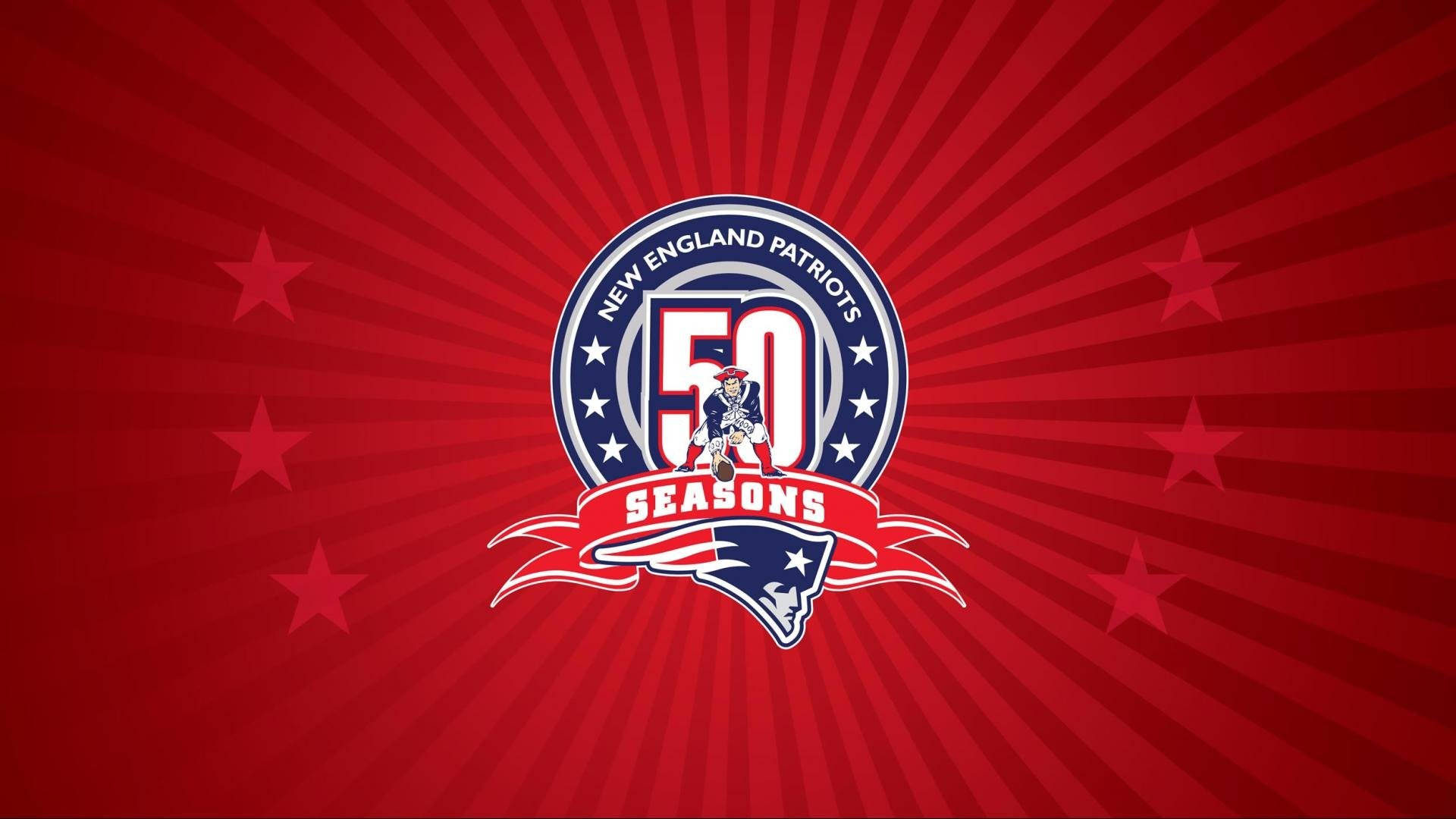 Patriots Logo 50 Seasons In Nfl Wallpaper