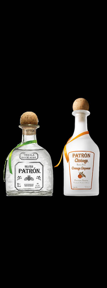 Patron Tequila Silver And Orange Wallpaper