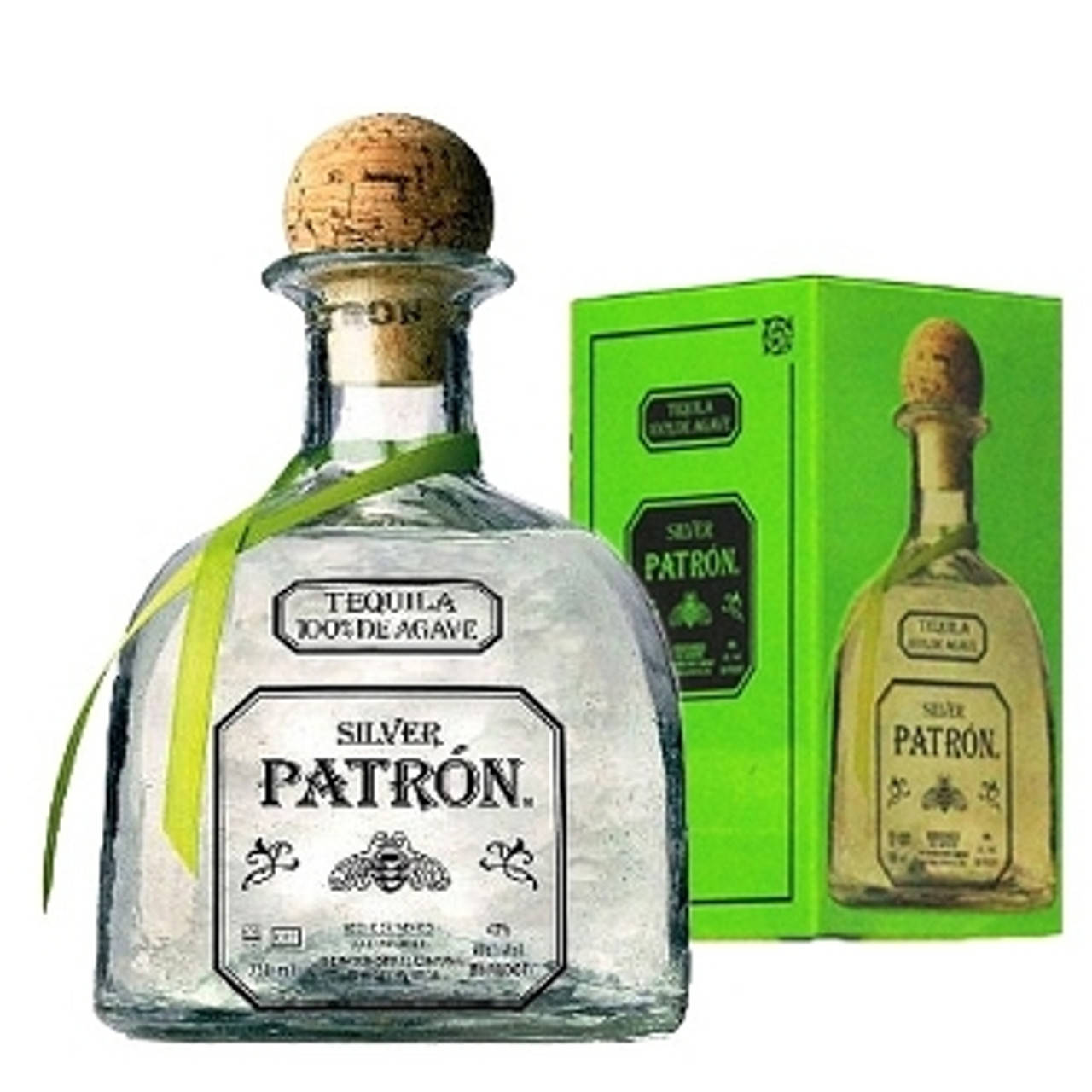 Download Patron Tequila Silver Bottle and Box Wallpaper | Wallpapers.com