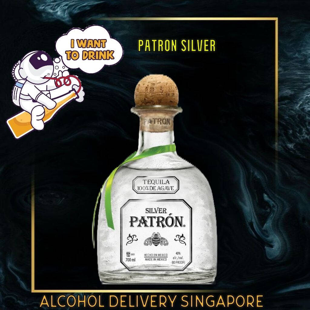 Patron Tequila Silver With Astronaut Clipart Wallpaper