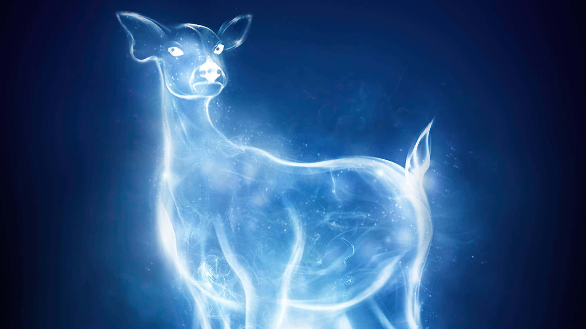 Enchanting Patronus in the moonlit forest Wallpaper