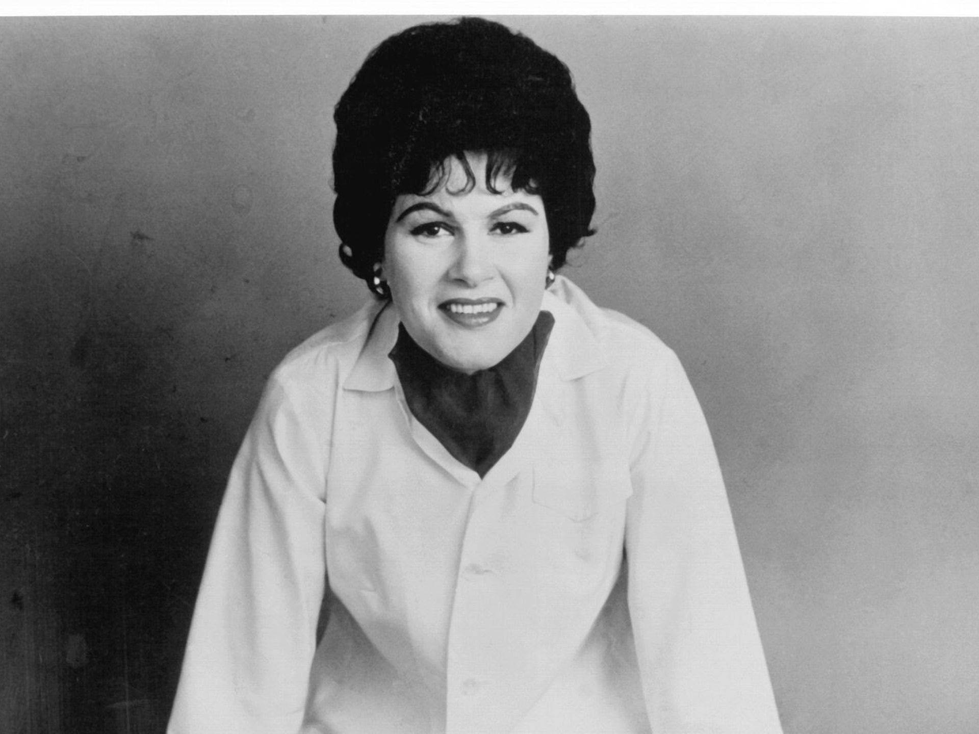 Patsy Cline Black And White Vintage Wallpaper