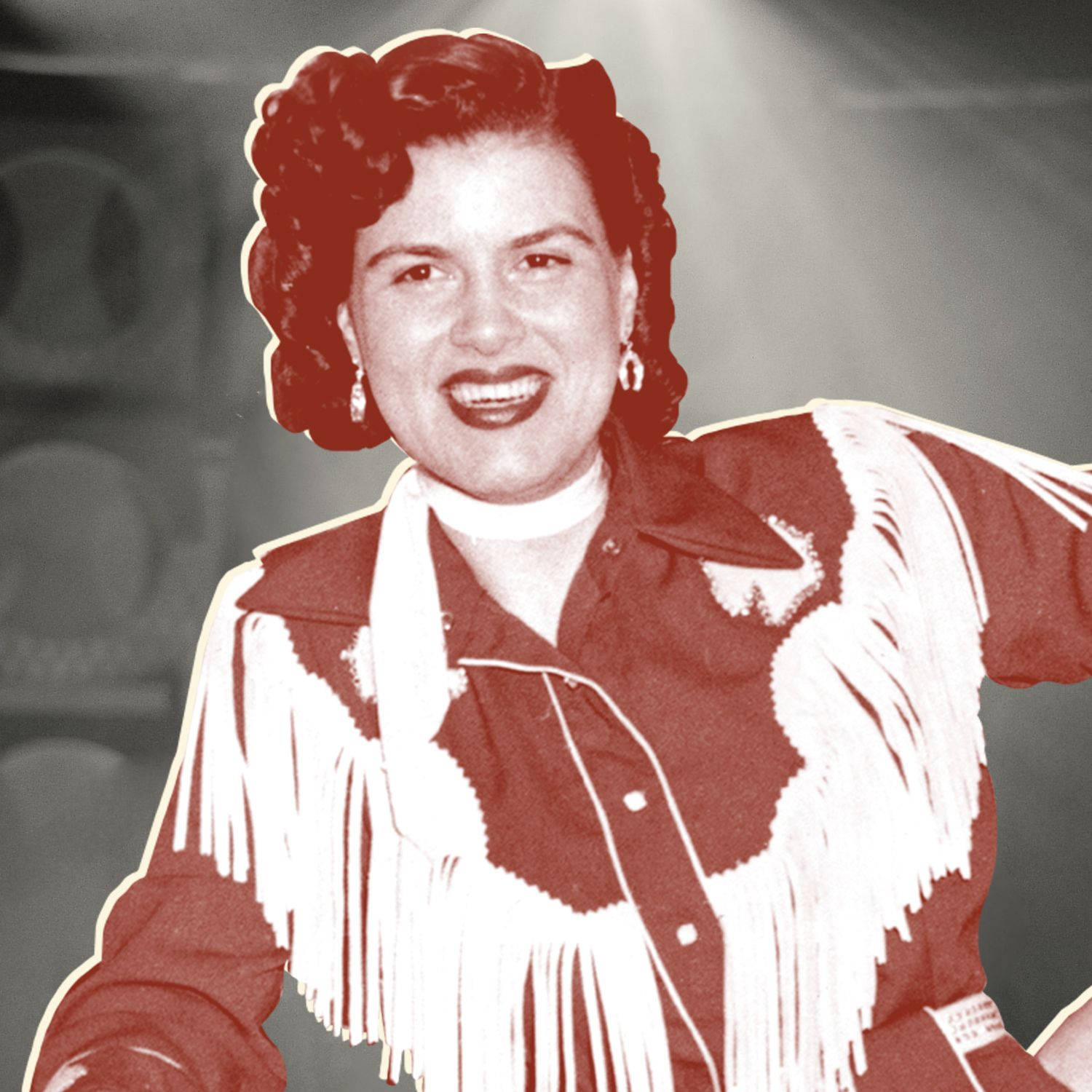 Patsy Cline Red Color Wallpaper