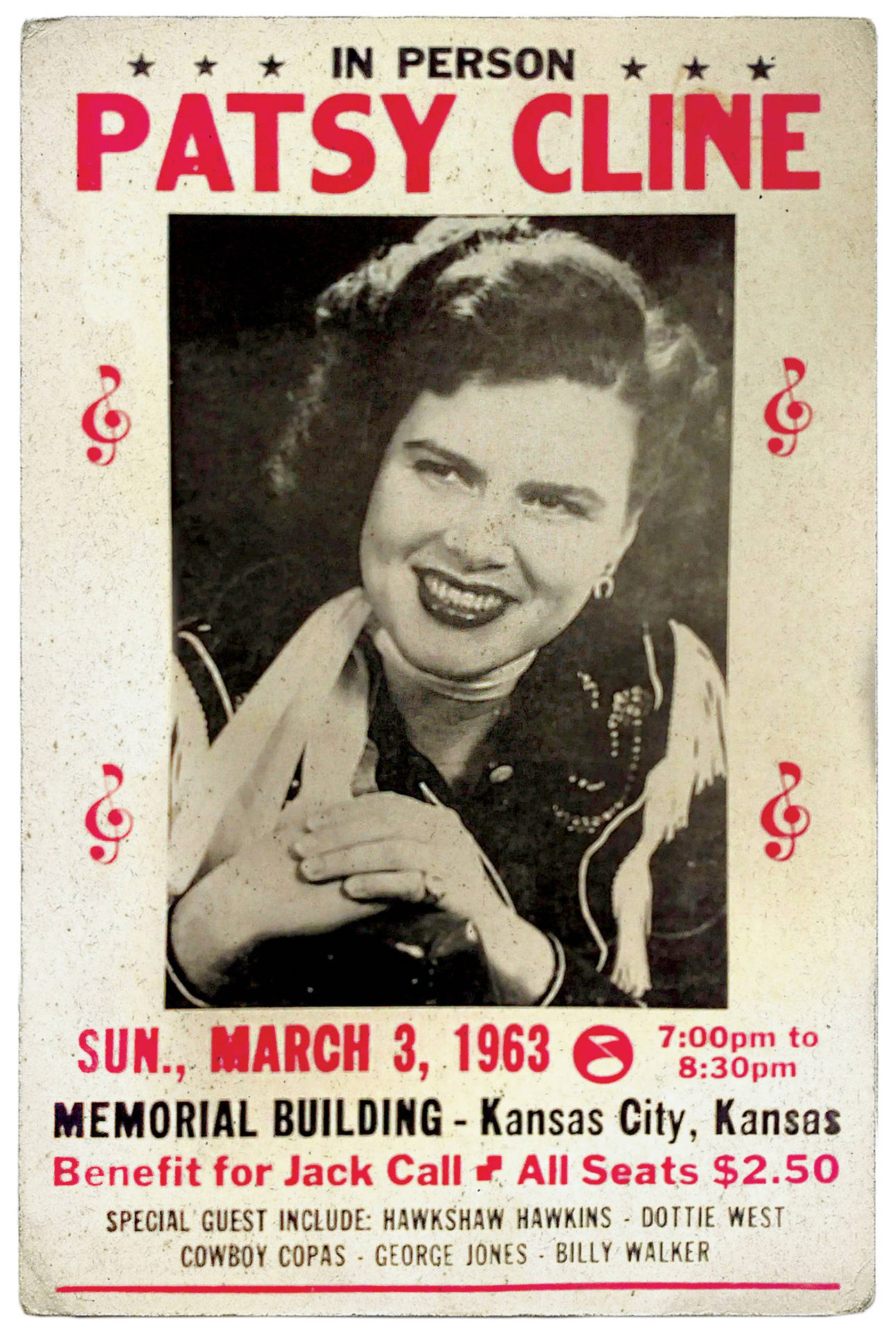 Patsy Cline Vintage Poster Wallpaper
