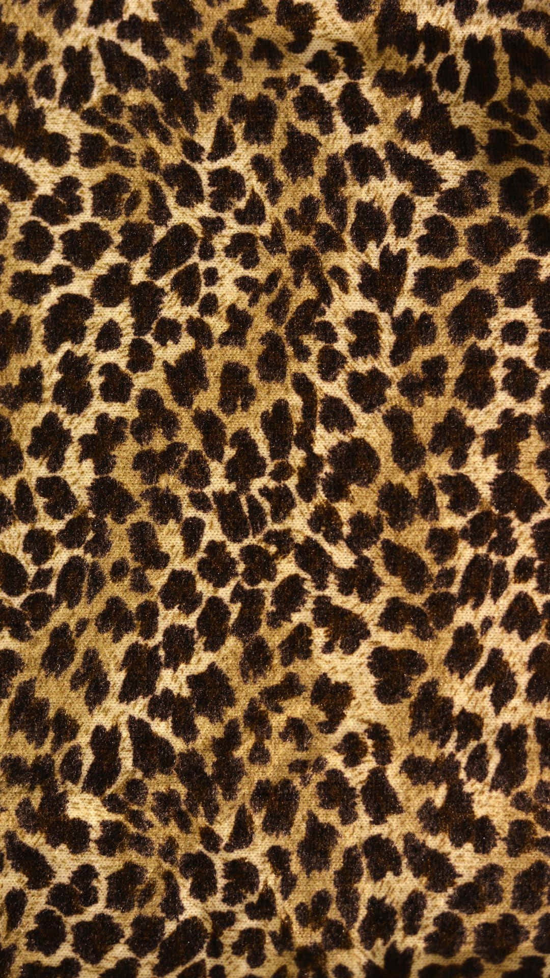 Einenahaufnahme Eines Leopardenmuster-stoffes