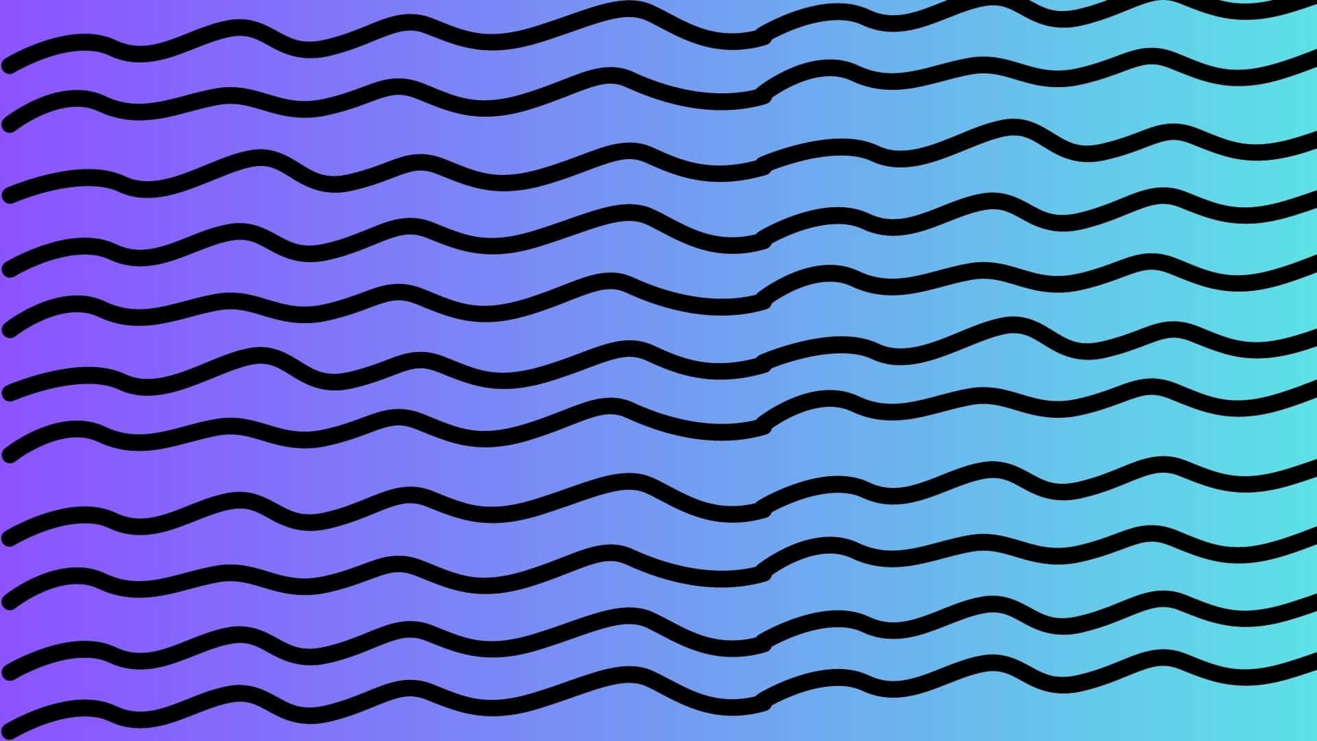 a blue and purple wave pattern with black lines