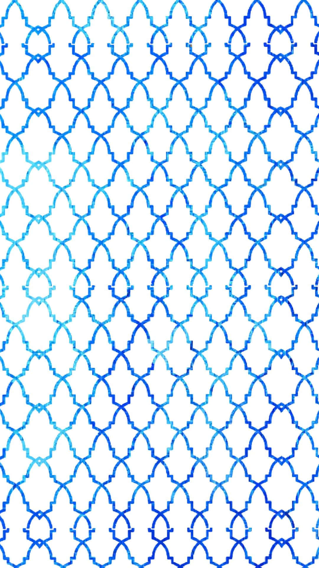 a blue and white pattern with a trellis pattern