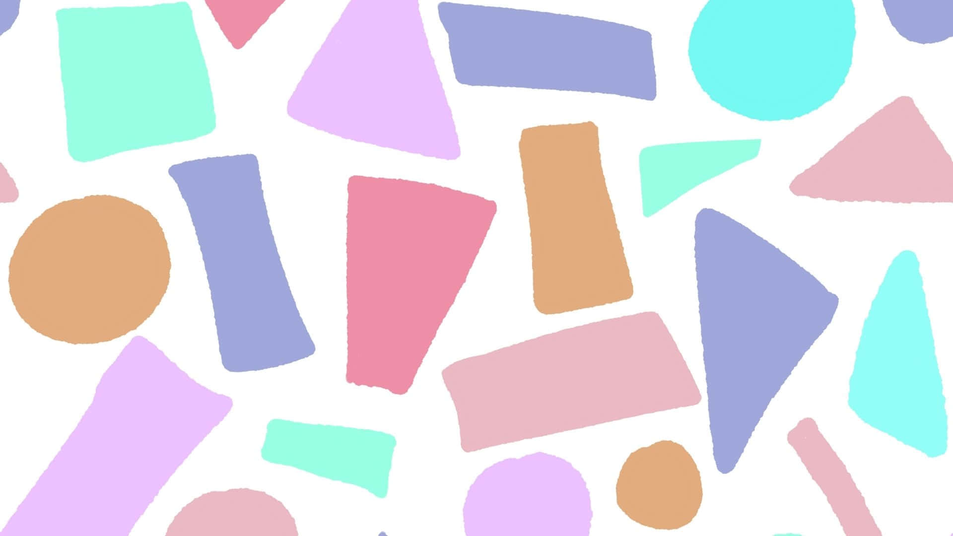 pastel abstract pattern with pastel colored shapes