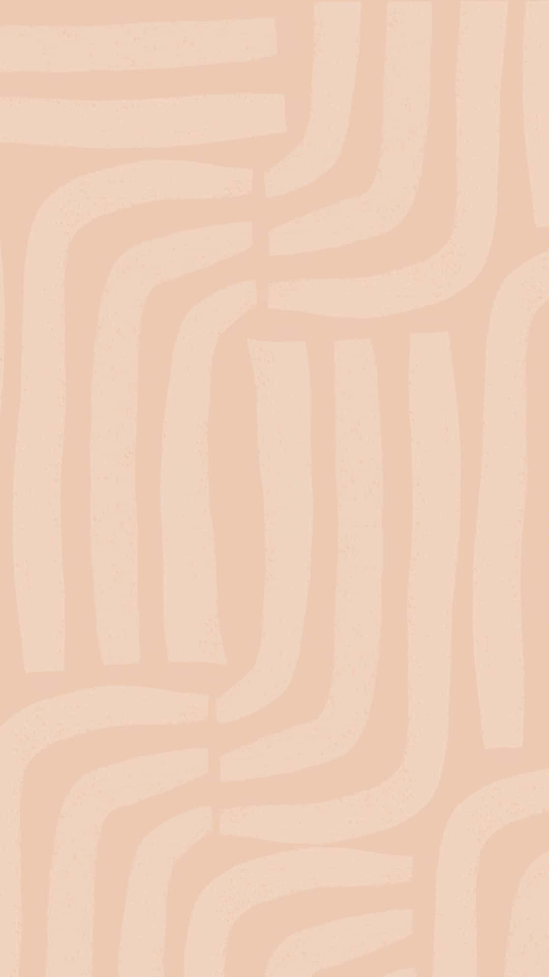 Einetapete Mit Einem Rosa Hintergrund Und Einem Wellenförmigen Muster