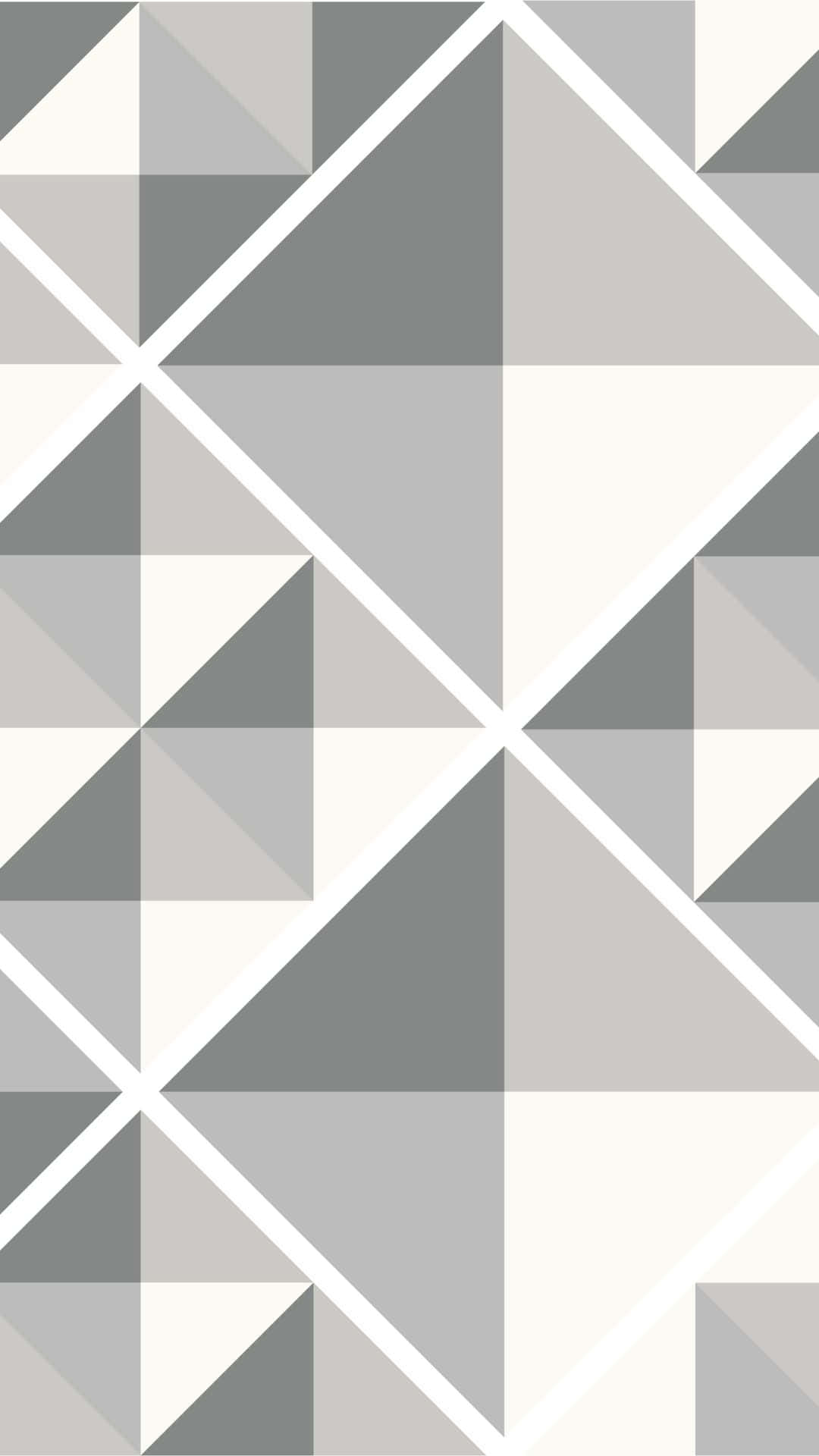 Eingraues Und Weißes Geometrisches Muster