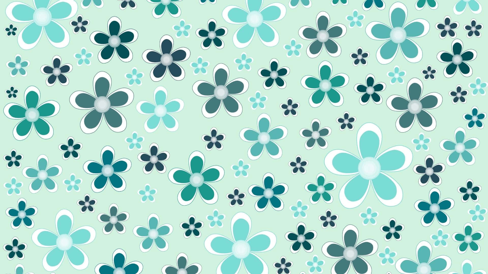a blue and white flower pattern