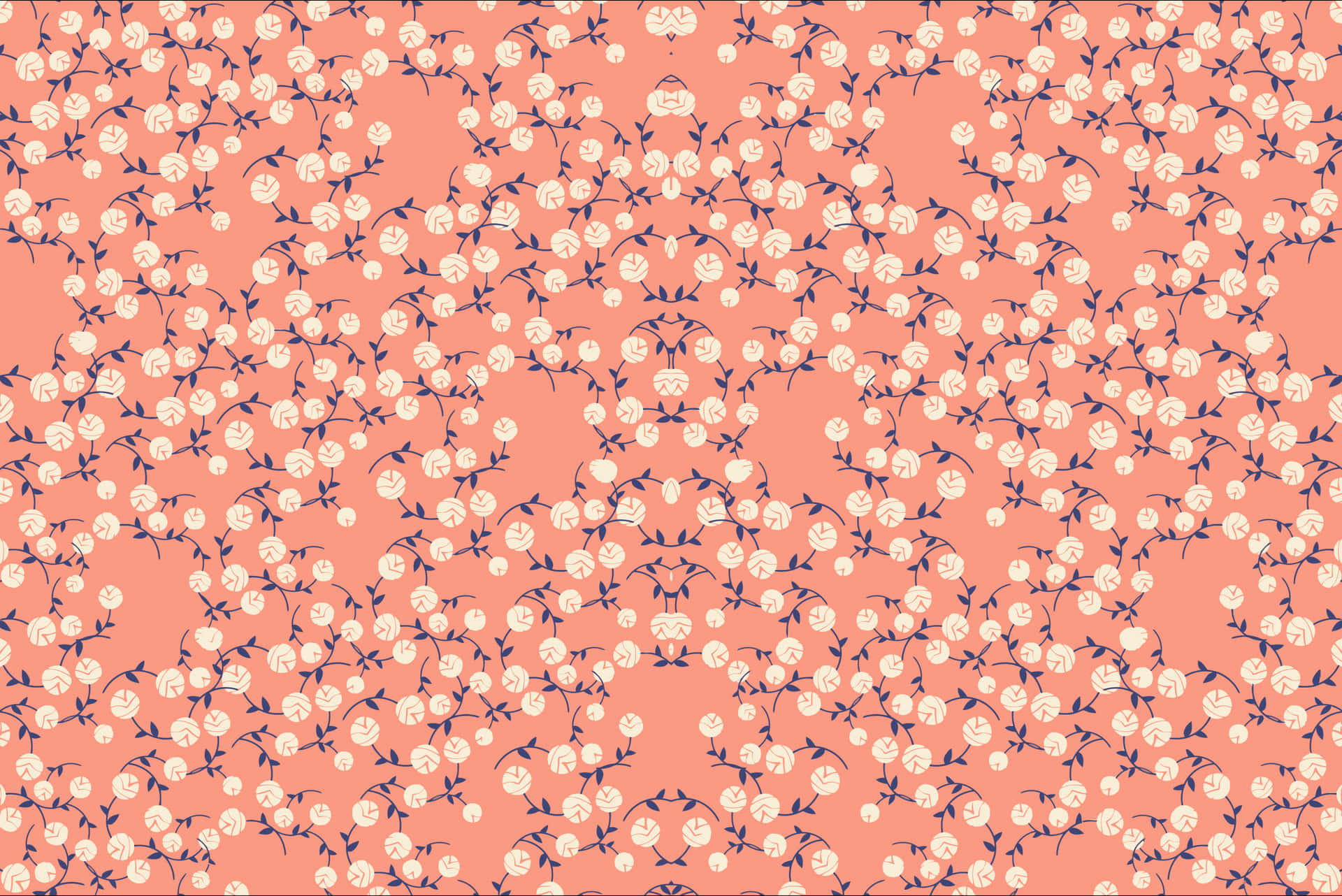 Pattern Desktop Pink Flower Aesthetic Wallpaper