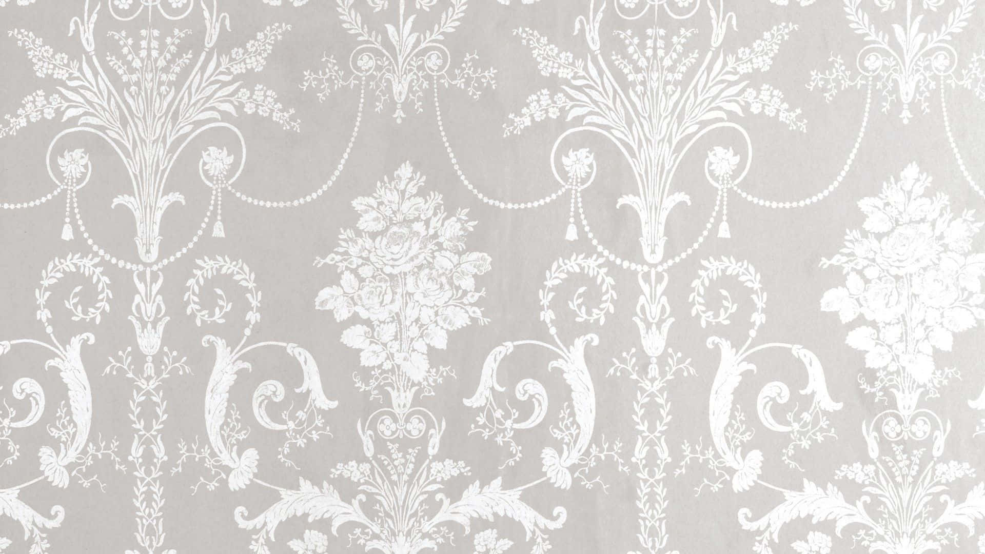 Mønster skrivebords fint hvid diamanter Wallpaper