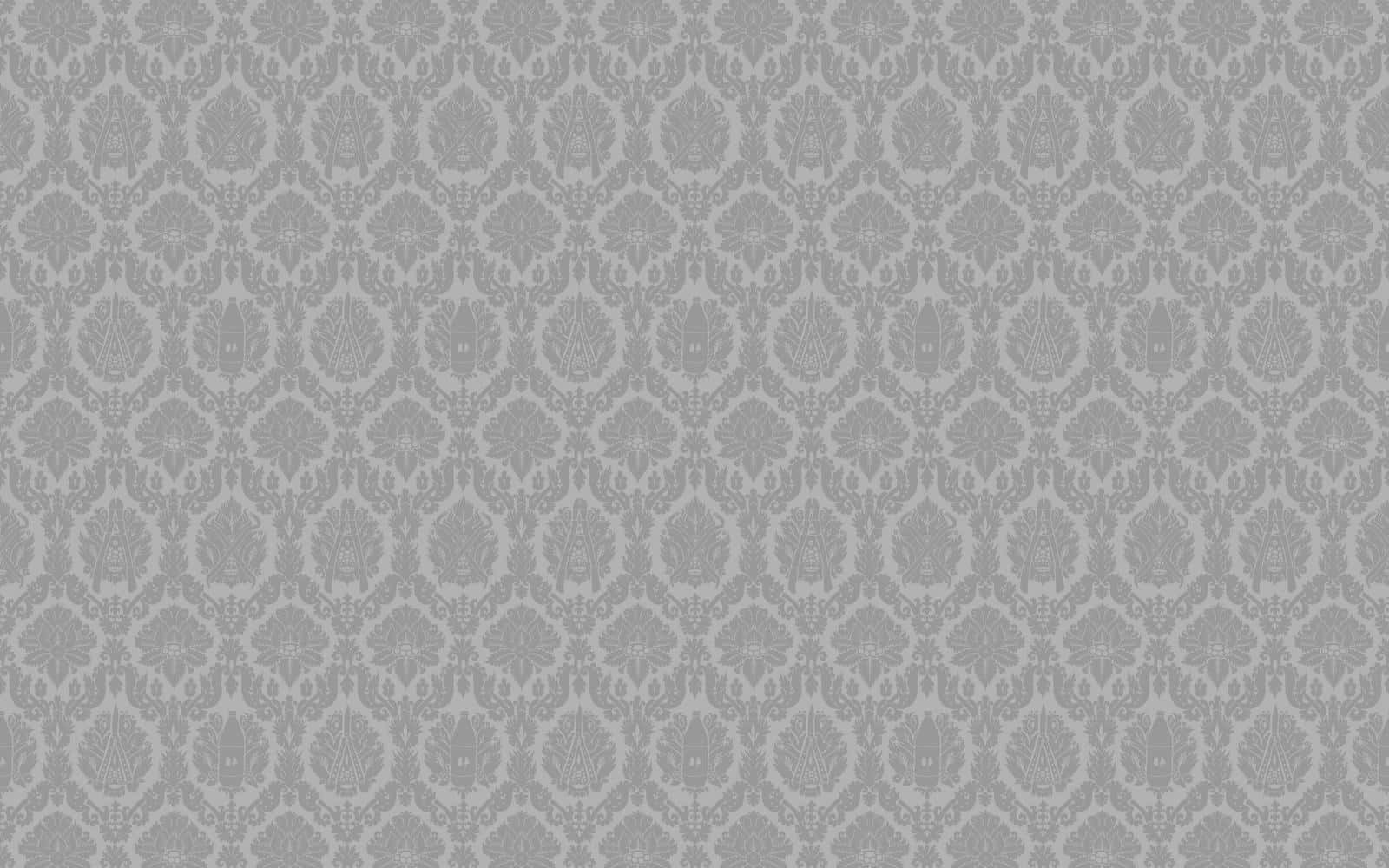En grå tapet med et geometrisk mønster Wallpaper