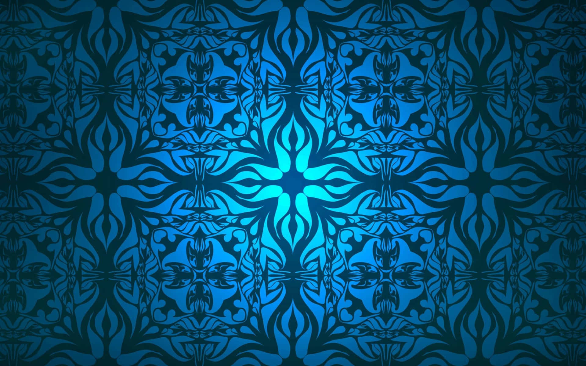 Musterdesktop Blau Neon Wallpaper