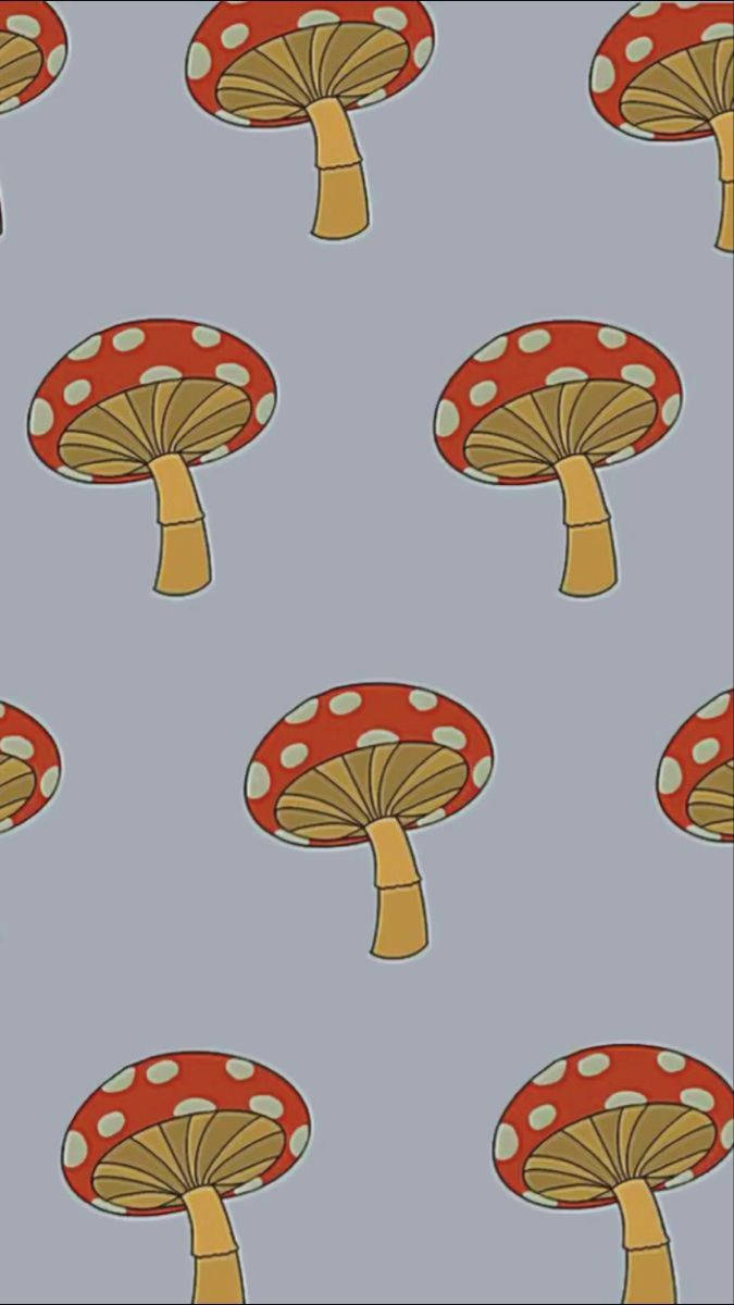 Pattern Mushroom Aesthetic Wallpaper