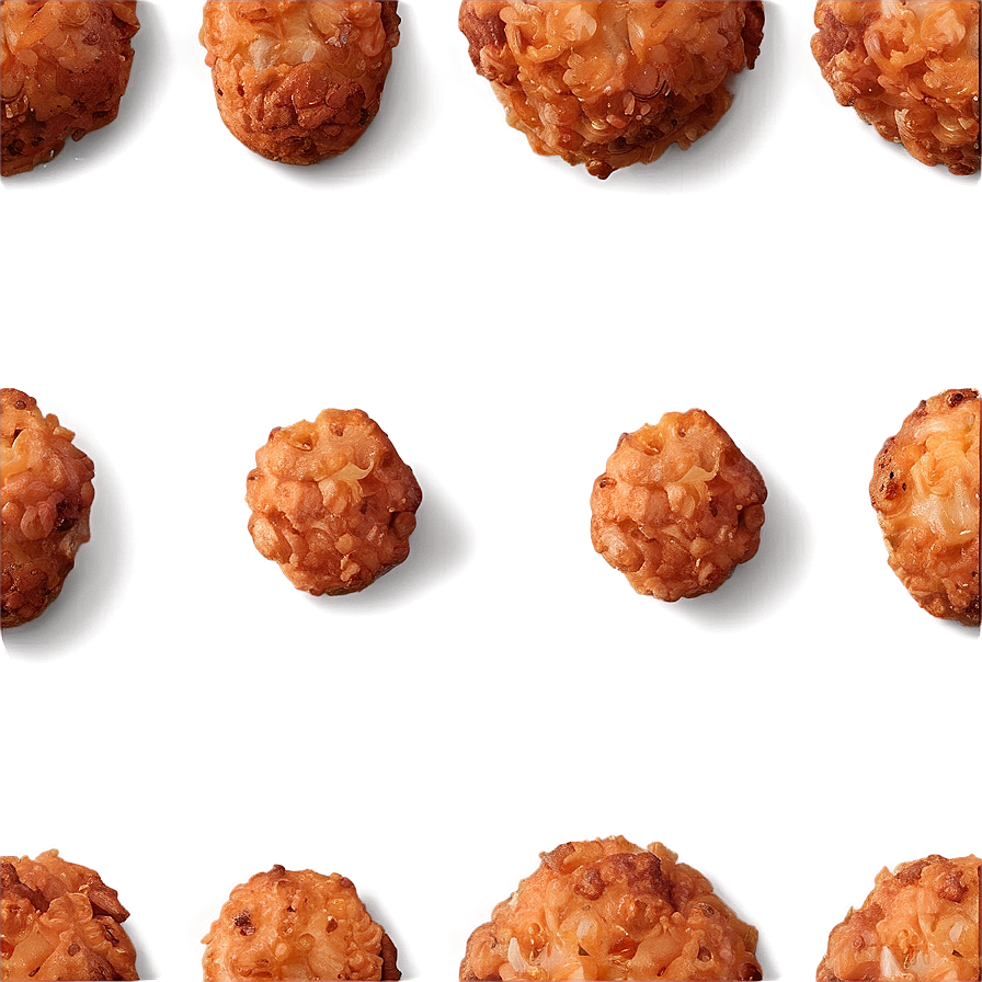 Patterned Meatballson Teal Background PNG