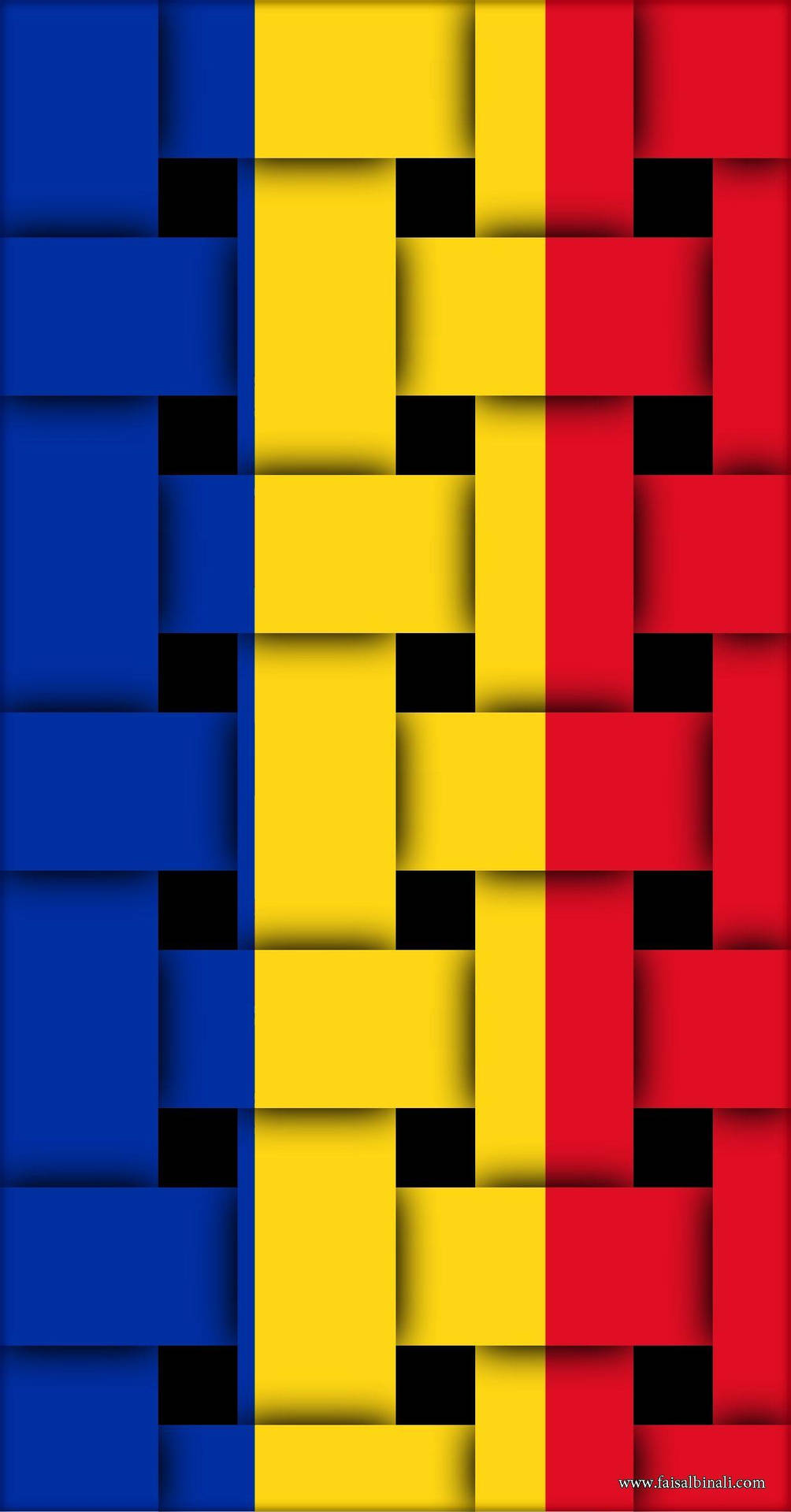 Patterned Moldovas Flag Wallpaper