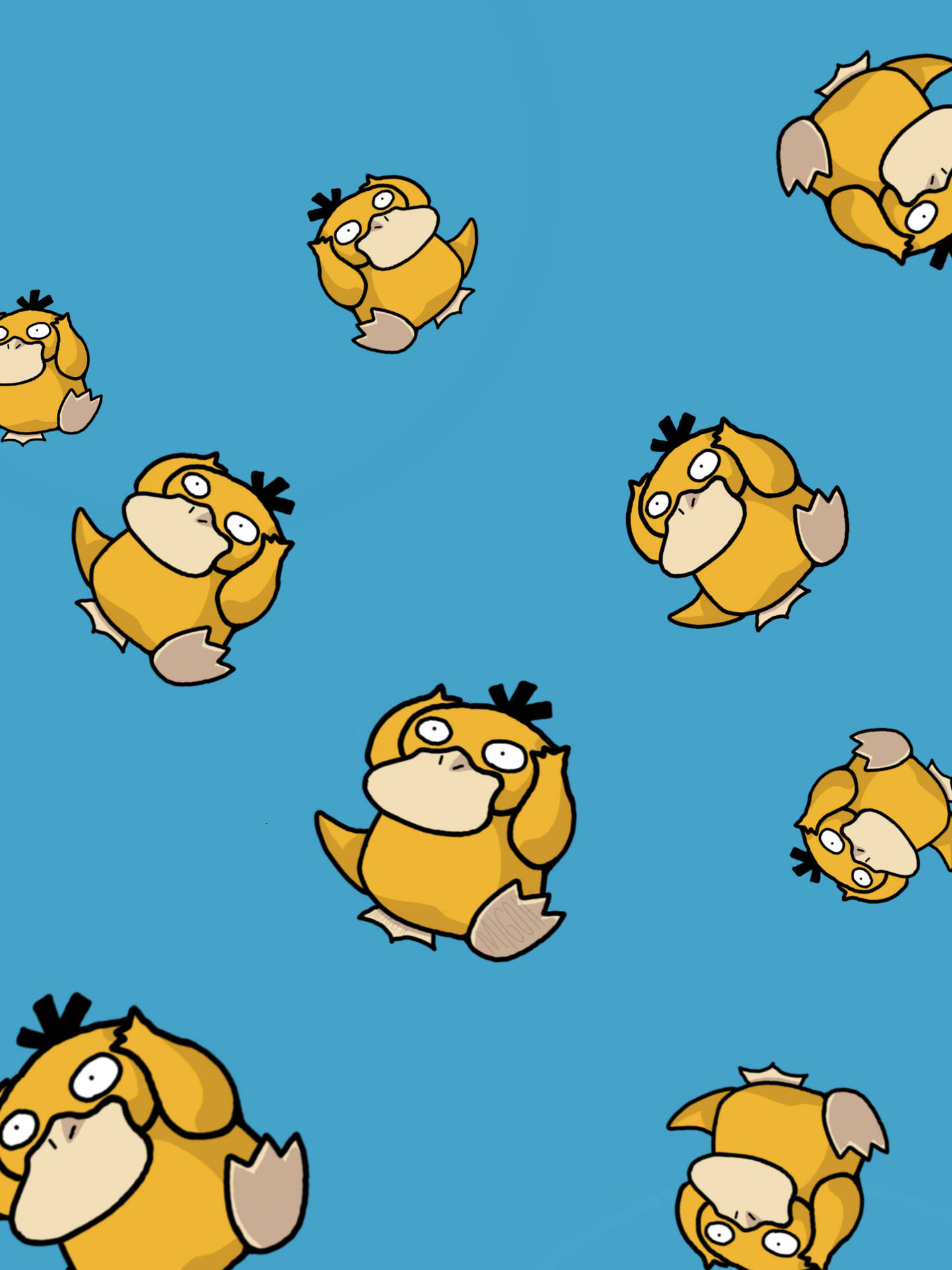 Patterned Psyduck Phone