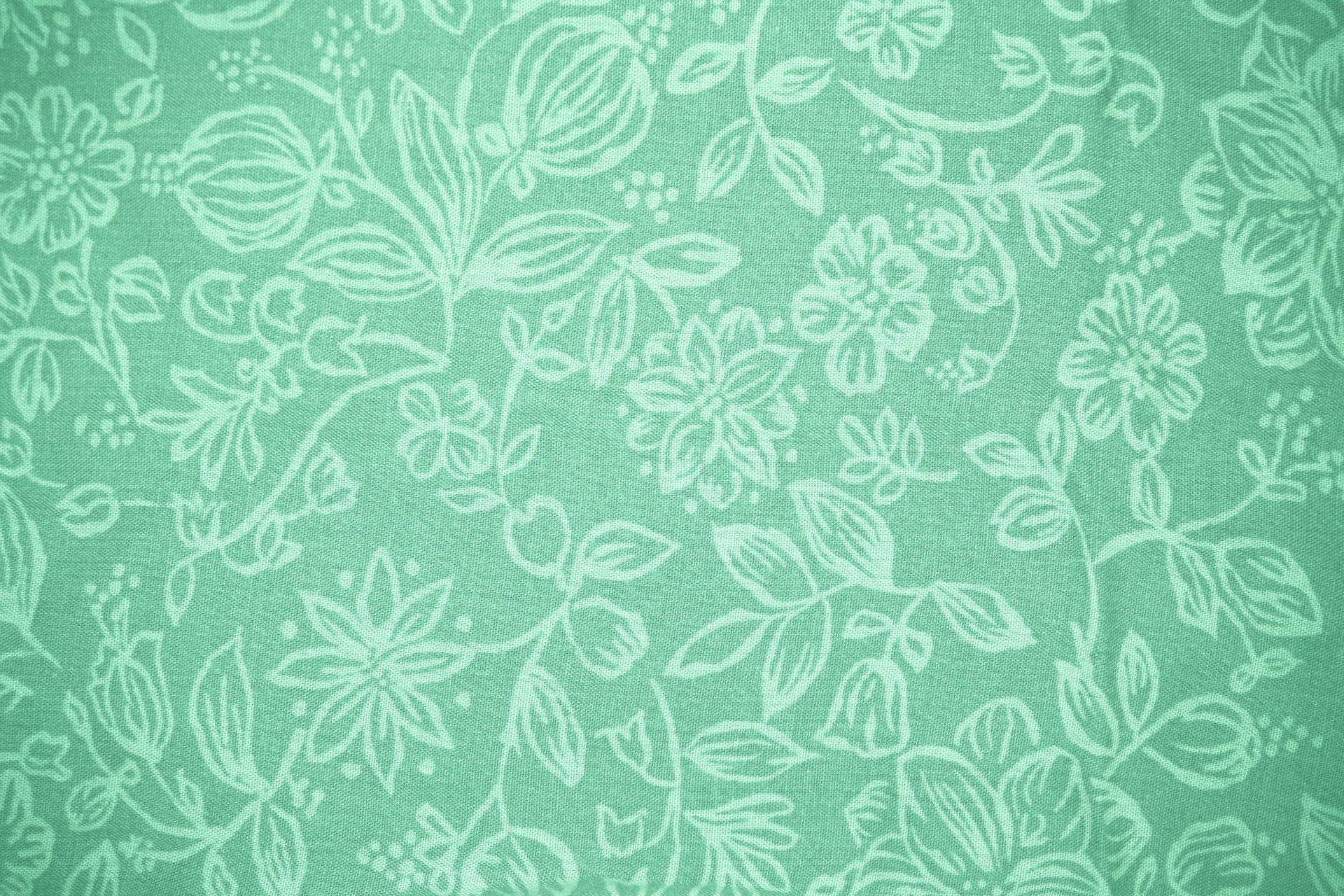 Patterned Sage Green Aesthetic Wallpaper