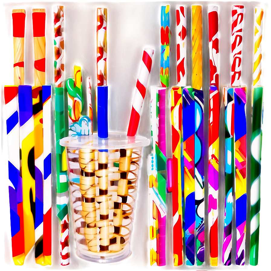 Patterned Straw Png Qpv12 PNG