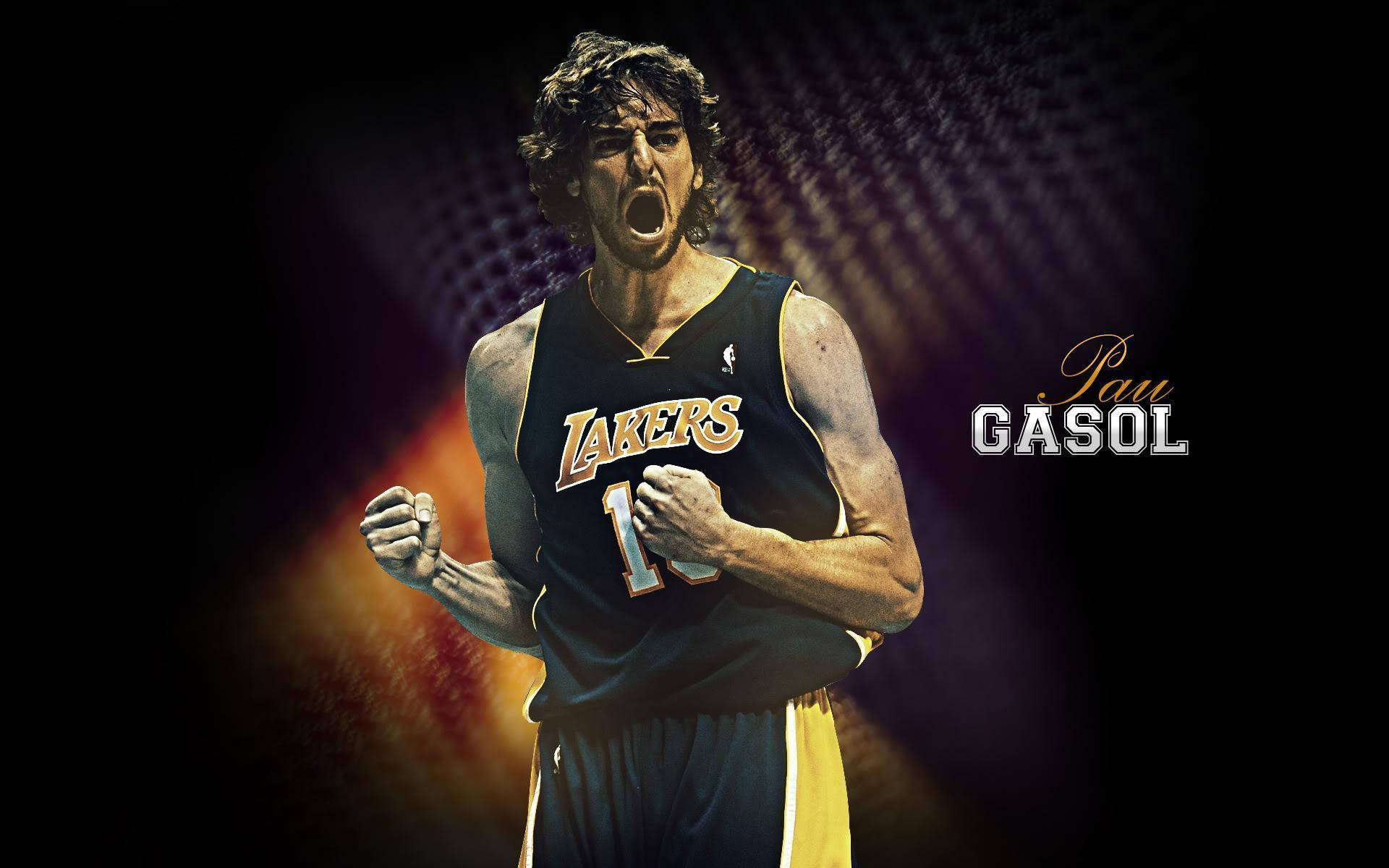 Pau Gasol Lakers Black Jersey
