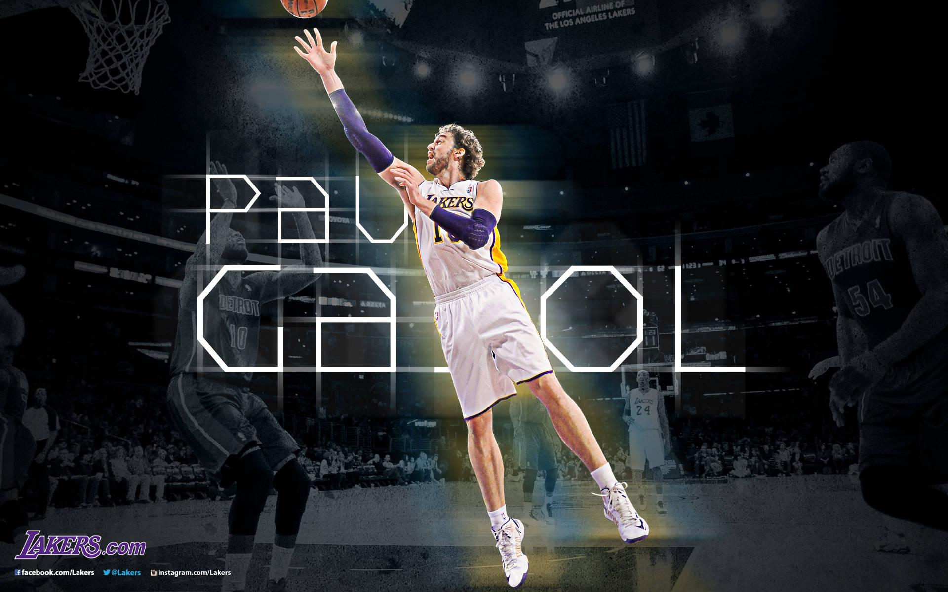 Pau Gasol Lakers Poster