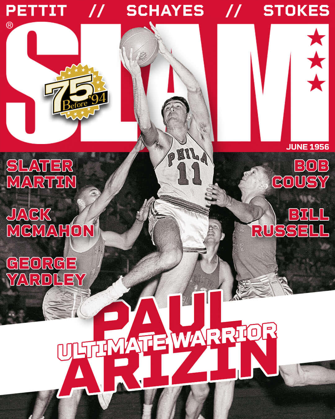 Paul Arizin Slam Magazine Cover Wallpaper