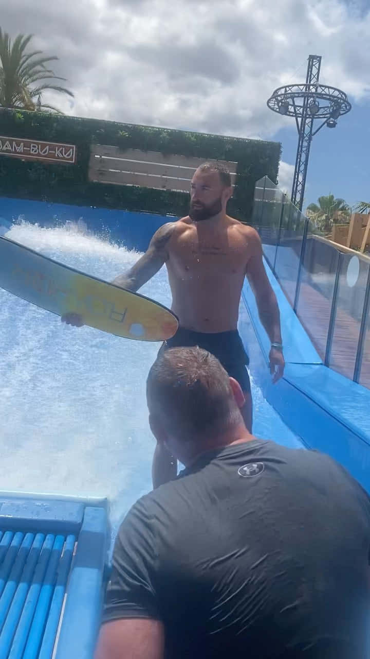 Paul Craig Surfing In Wave Pool Wallpaper